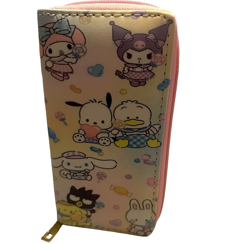 New Hello Kitty Friends Large Zipper Wallet - Picture 3 of 4